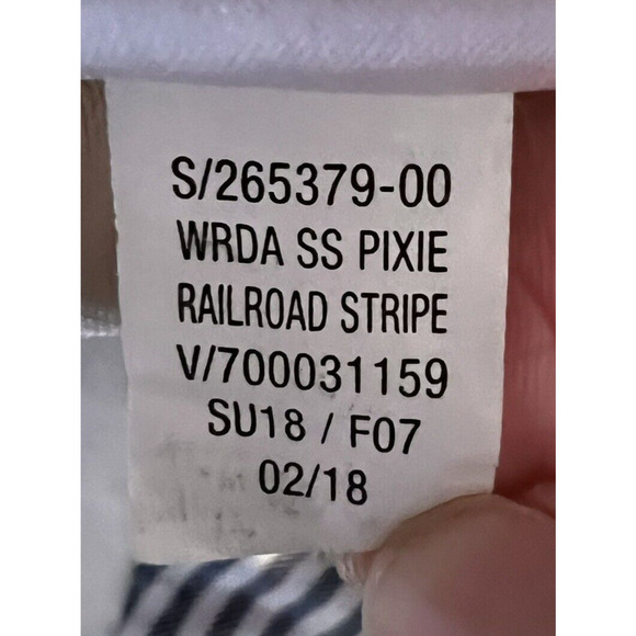 Old Navy Pixie Pants Women's 22 Long Black White Stripe Casual Work - Picture 4 of 11